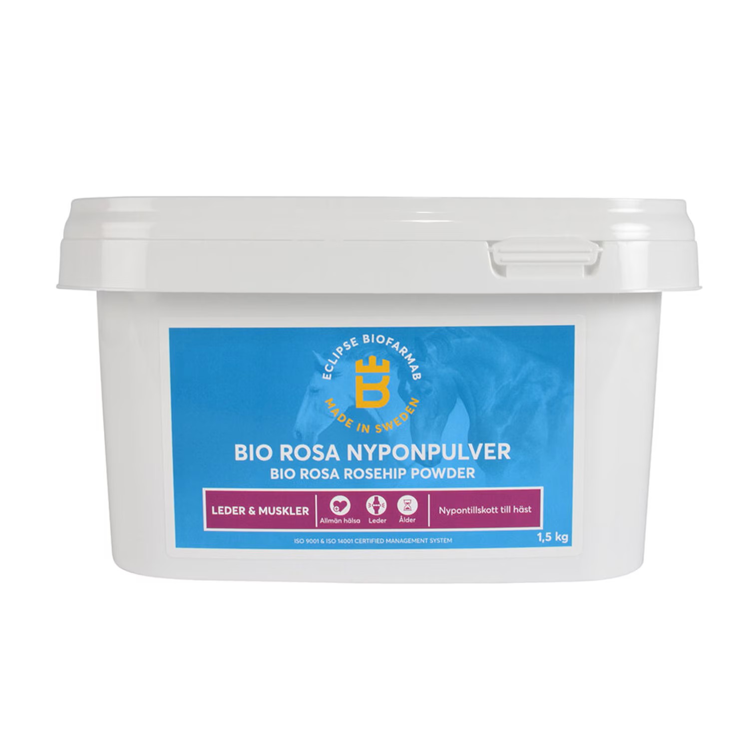 Eclipse Biofarmab Bio Rosa - Síla 100% čistých šípků v potravinářské kvalitě (650 g - 1,5 kg) Hmotnost: 1,5 kg