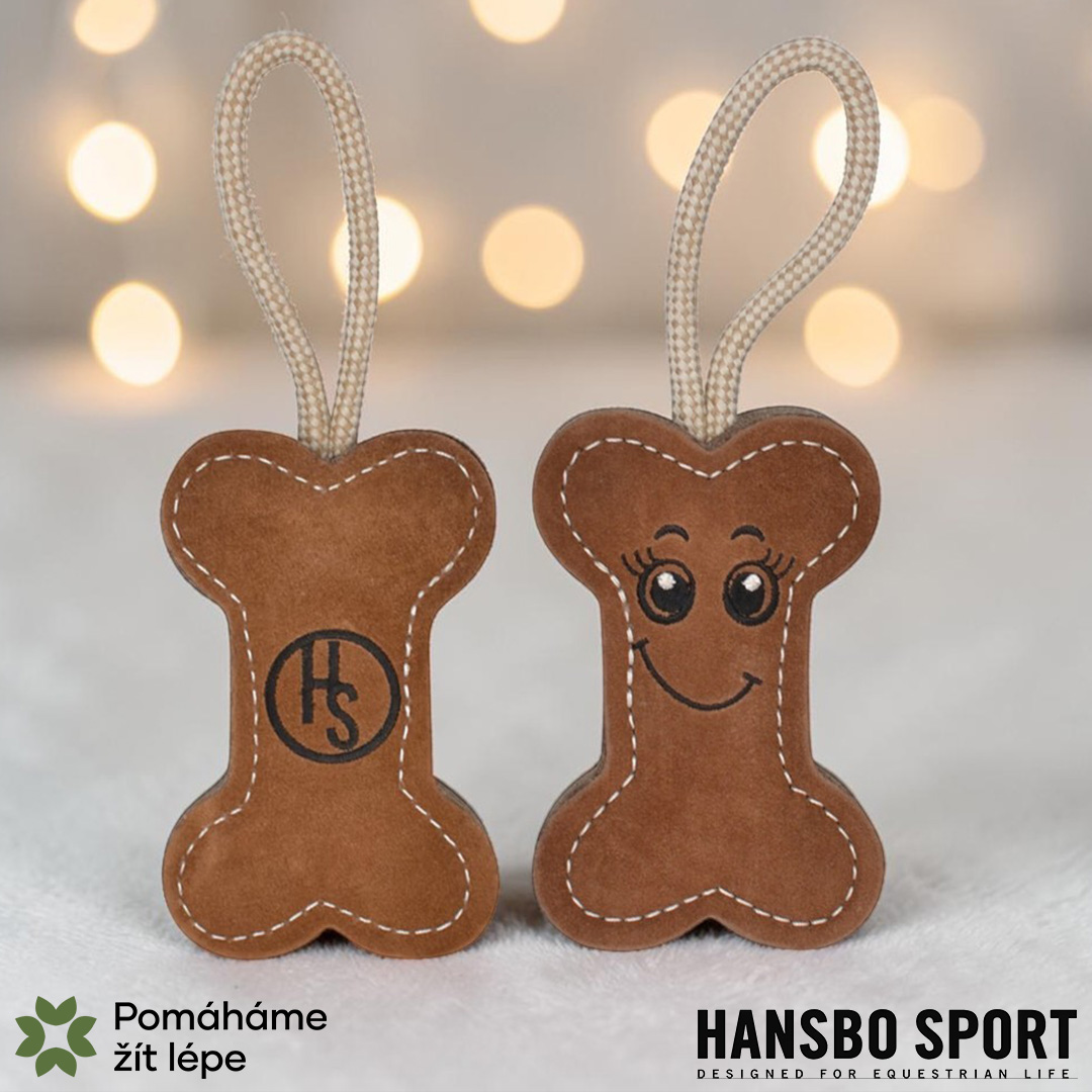 Hansbo Sports Hansbo Sport – Semišová hračka pro psy (KOST)