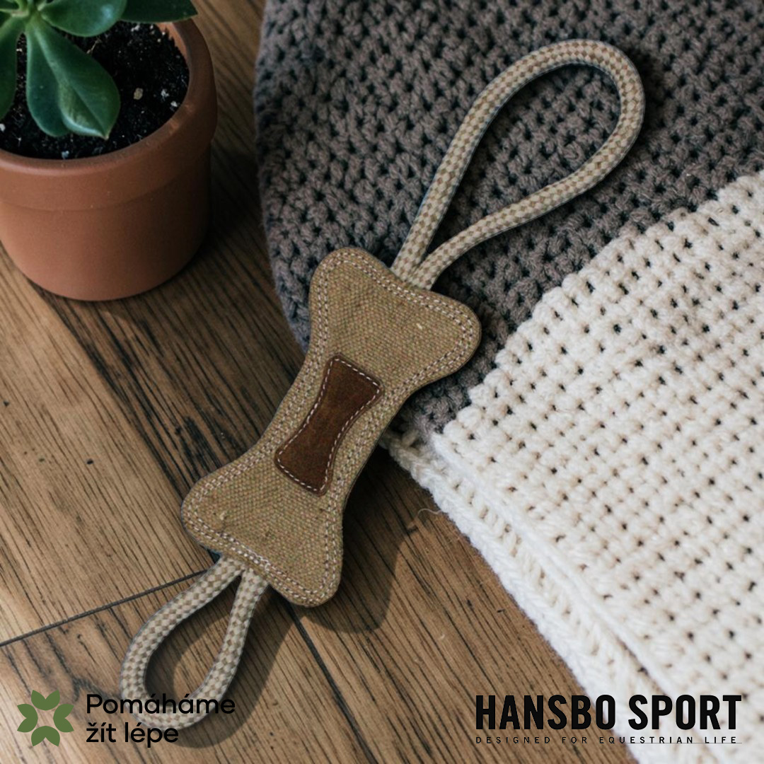 Hansbo Sports Hansbo Sport – Hračka pro psy z juty (KOST)