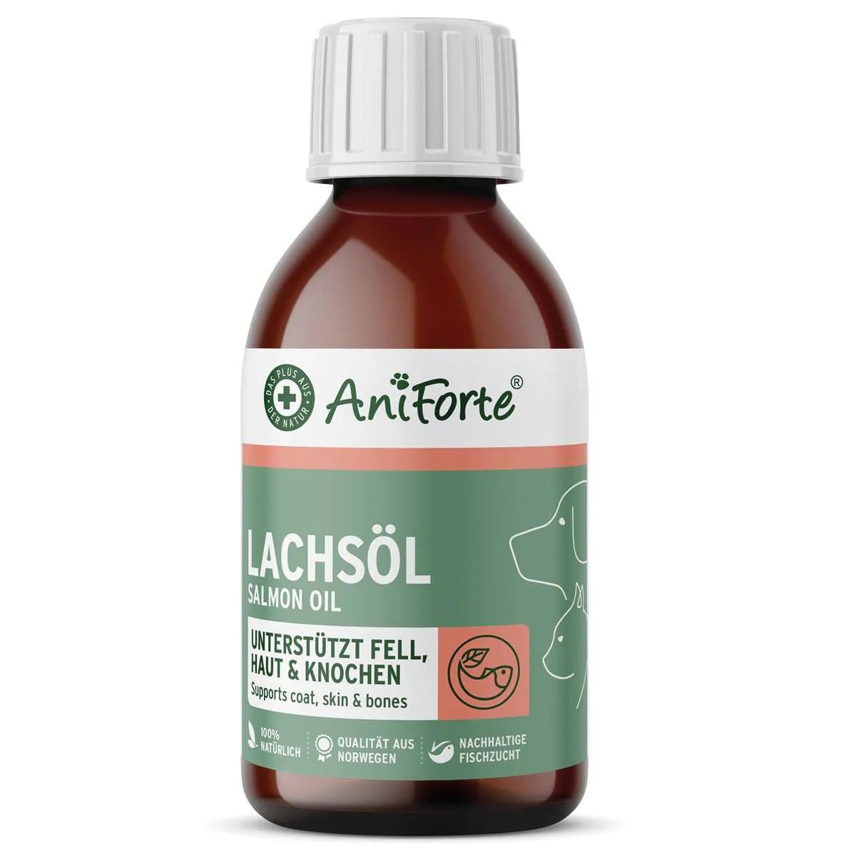 AniForte Lososový olej AniForte® pro psy, kočky a koně (100 ml - 5 litrů) Objem: 100 ml