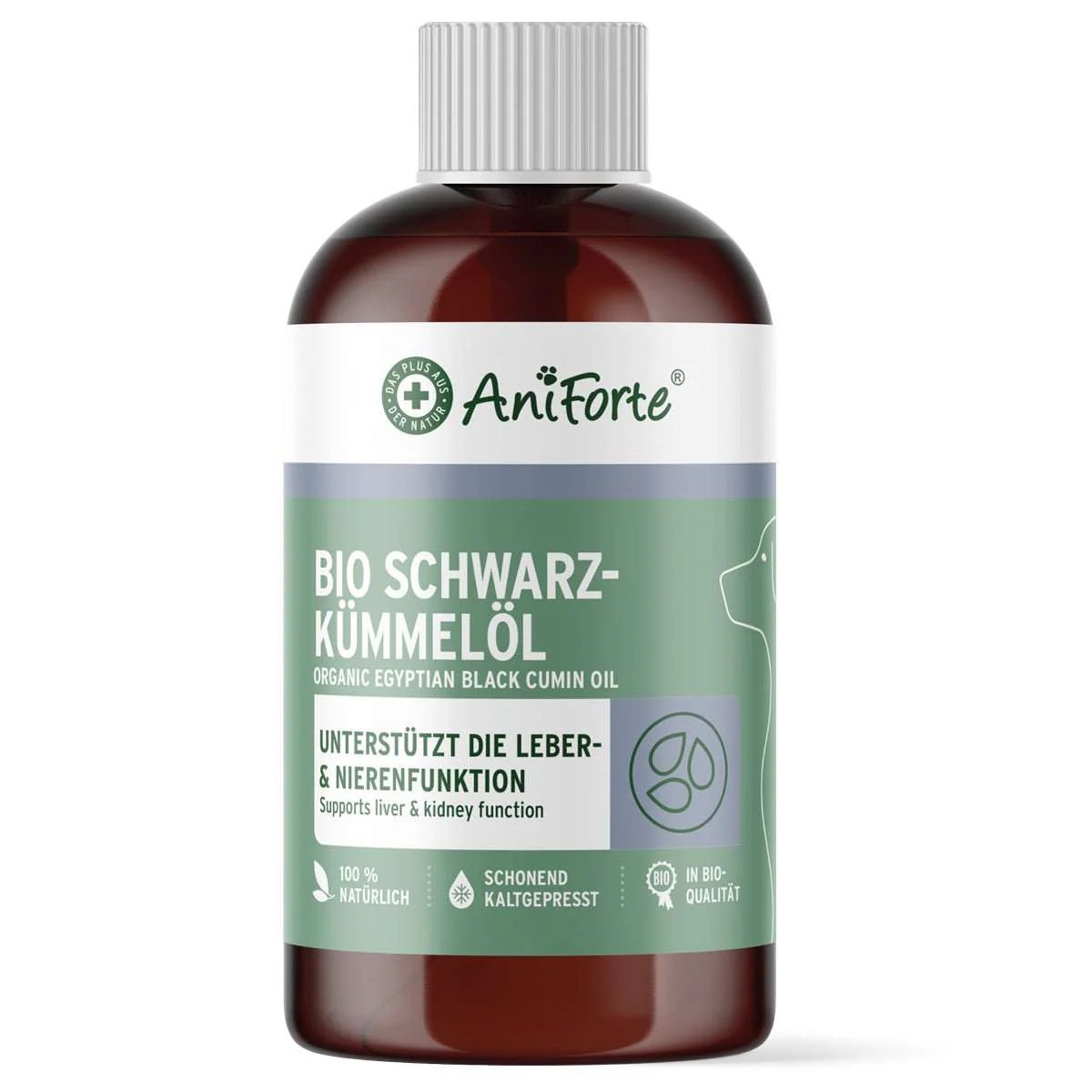 AniForte Bio olej z egyptského černého kmínu (250 ml - 500 ml) Objem: 250 ml