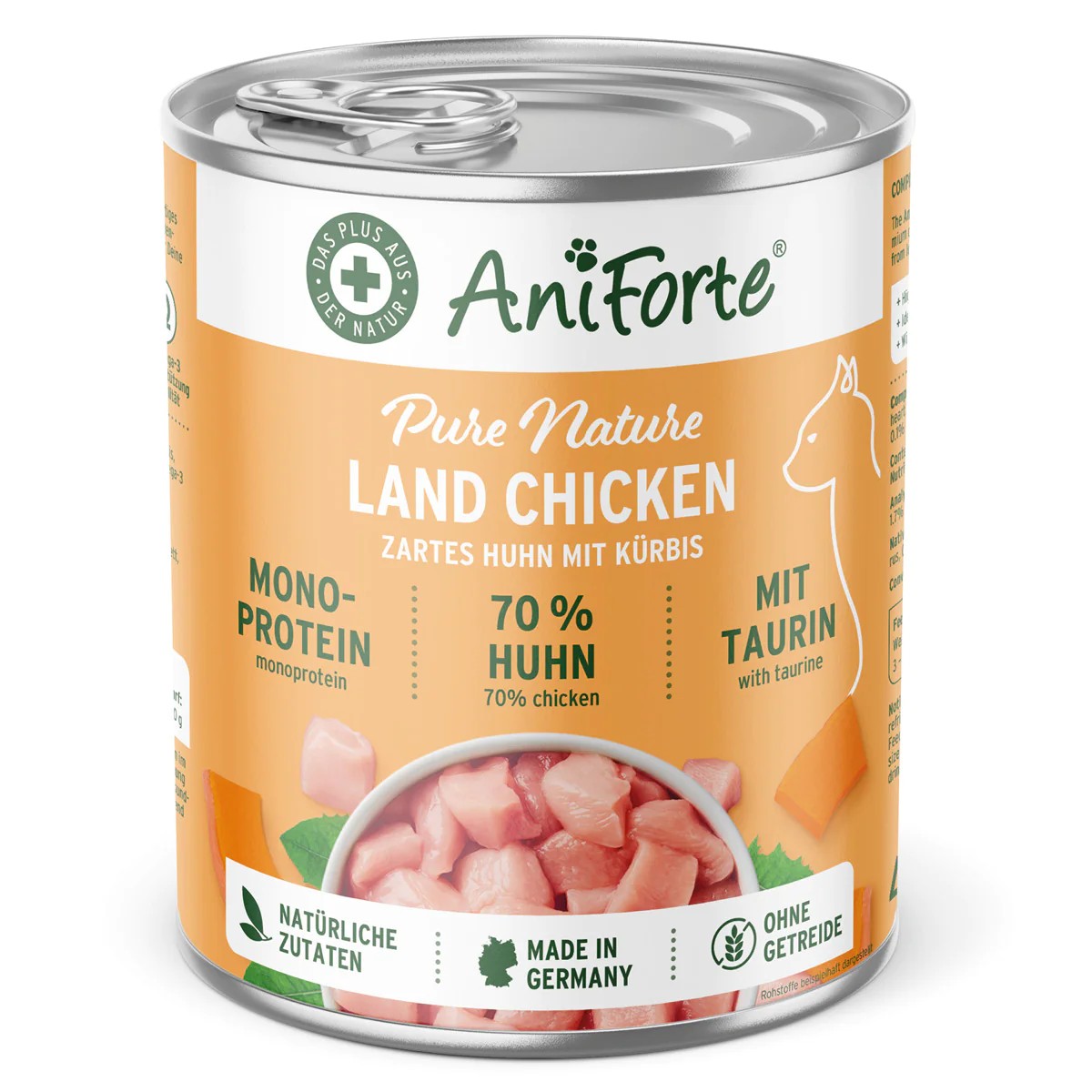 AniForte Mokré krmivo LandChicken – jemné kuře s dýní (200 g - 400 g) Počet a hmotnost: 1 x 400g