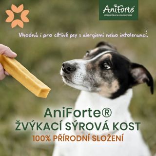 Aniforte žvýkací sýrová kost🐾 ➡️100% přírodní složení ➡️ideální pro alergiky nebo psy s intolerancí ➡️chutná a robustní...
