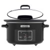 CSC052 Crockpot Sub brand Slow Cooking Digital Slow Cooker 4.7L Product shot front lid open (2)