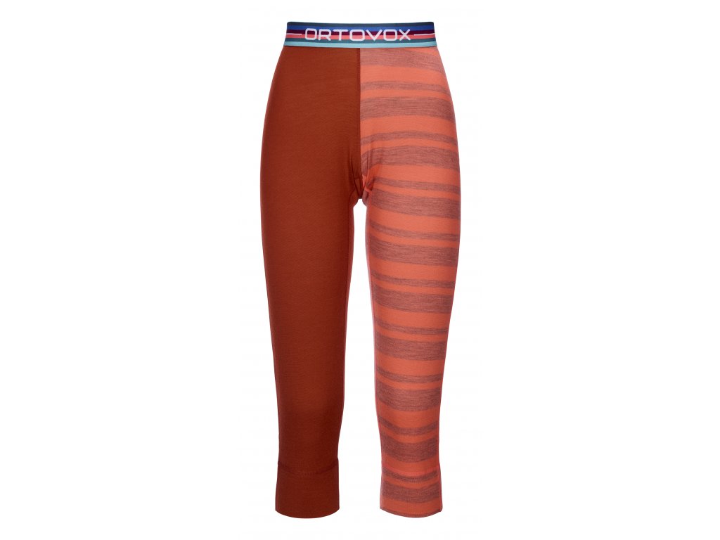 Dámské Termoprádlo Ortovox W's 185 Rock'n'Wool Short Pants (Barva Coral, Velikost L)