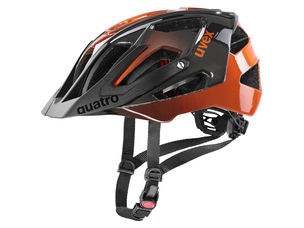 Cyklistická helma UVEX QUATRO - oranžová - Pomelo sport