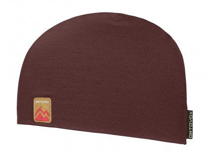 Čepice Ortovox 140 Cool Beanie - červená (Velikost Uni, Barva červená)