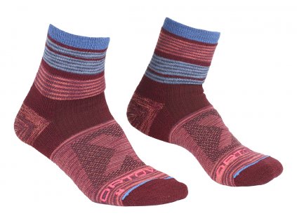 Dámské Ponožky Ortovox W's All Mountain Quarter Socks - růžové