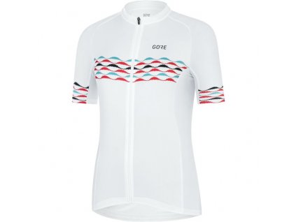 Dámský cyklistický dres GORE Wear Skyline Jersey Women - bílý