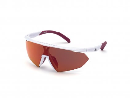 Sluneční brýle ADIDAS Sport SP0015 White/Roviex Mirror
