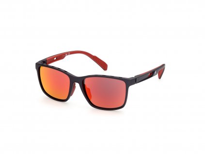 Sluneční brýle ADIDAS Sport SP0035 Matte Black/Roviex Mirror