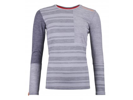 Dámské Termoprádlo Ortovox W's 185 Rock'n'Wool Long Sleeve (Velikost L, Barva šedá)