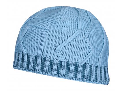 Čepice Ortovox Merino Tangram Knit Beanie (Velikost Uni, Barva modrá)