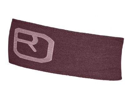 Čelenka Ortovox Seamless Headband (Velikost L, Barva vínová)