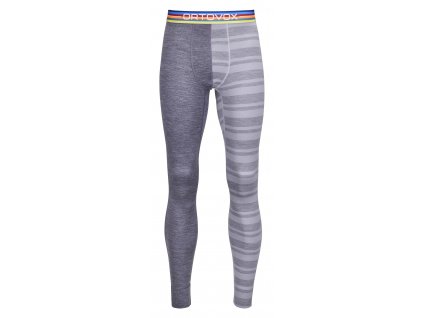 Termoprádlo Ortovox 185 Rock'n'Wool Long Pants (Velikost S, Barva šedá)