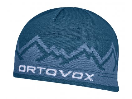 Čepice Ortovox Peak Beanie (Velikost Uni, Barva modrá)