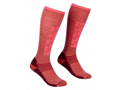 Dámské Ponožky Ortovox W's Ski Compression Long Socks (Barva Blush, Velikost 42-44)