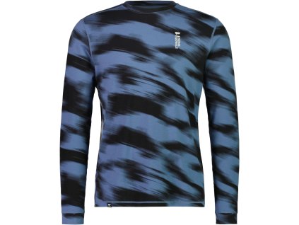 Merino triko MONS ROYALE CASCADE MERINO FLEX 200 LS blue motion (Velikost XL)