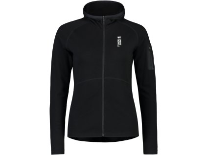Merino mikina MONS ROYALE ASCEND FULL ZIP HOOD black (Velikost XL)