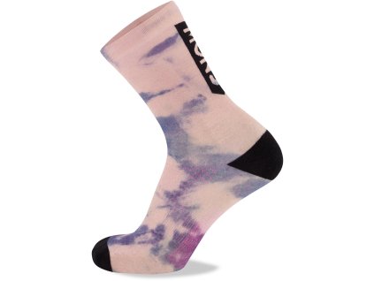 Merino ponožky MONS ROYALE ATLAS CREW SOCK DIGITAL denim tie dye