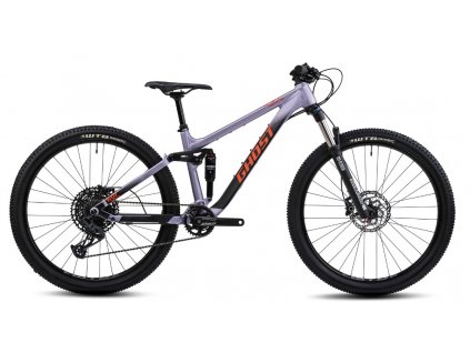 Dětské celoodpružené kolo GHOST Riot Youth Pro 27,5 Grey Purple/Black Matt