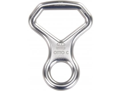Jistítko-Slaňovací osma Climbing Technology Otto curved (Velikost Onesize, Barva stříbrná)