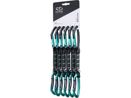 Expreska Climbing Technology Lime B set PRO NYLON pack of 6 (Velikost 12 cm, Barva Anthracite/Blue Marine)