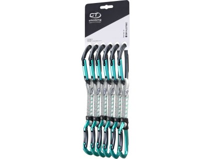 Expreska Climbing Technology Lime B set NYLON pack of 6 (Velikost 12 cm, Barva Anthracite/Blue Marine)