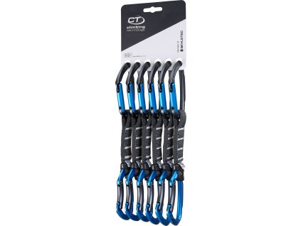 Expreska Climbing Technology Lime B set PRO NYLON pack of 6 (Velikost 12 cm, Barva Anthracite/Blue)