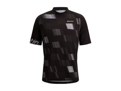 Dres SANTINI Fibra MTB Black