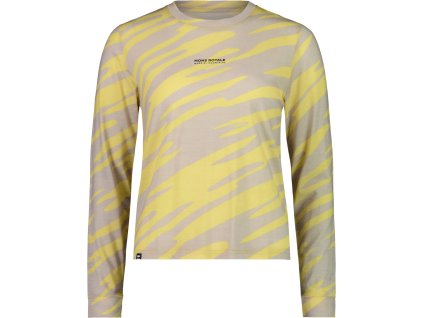 Merino triko MONS ROYALE ICON RELAXED LS WMNS limelight camo (Velikost L)