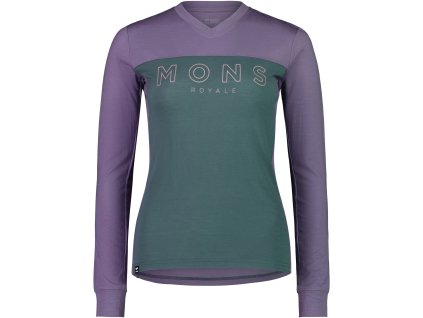 Merino triko MONS ROYALE REDWOOD ENDURO VLS WMNS thistle / burnt sage