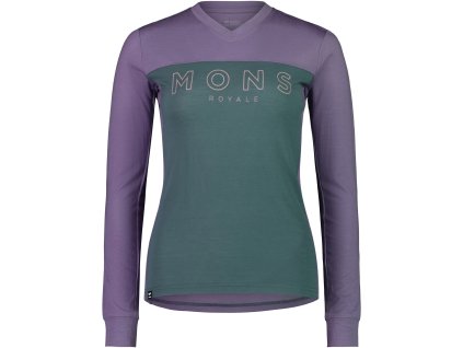 Merino triko MONS ROYALE REDWOOD ENDURO VLS WMNS thistle / burnt sage (Velikost L)