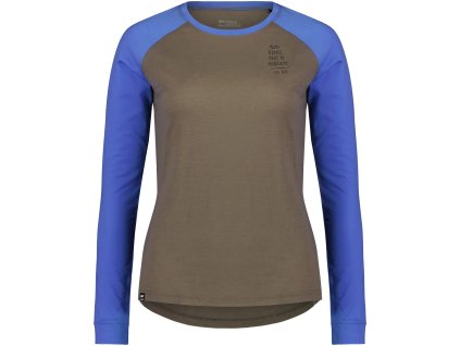 Merino triko MONS ROYALE ICON RAGLAN WMNS walnut / cornflower