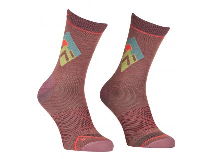 Dámské Ponožky Ortovox W's Alpine Light Compression Mid Socks (Velikost 42-44, Barva růžová)