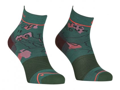 Dámské Ponožky Ortovox W's Alpine Light Quarter Socks (Velikost 42-44, Barva zelená)