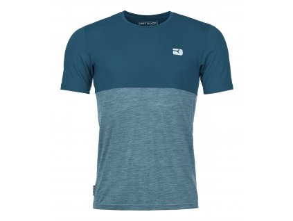 Pánské  Tričko Ortovox 150 Cool Logo Ts (Velikost XXL, Barva modrá)