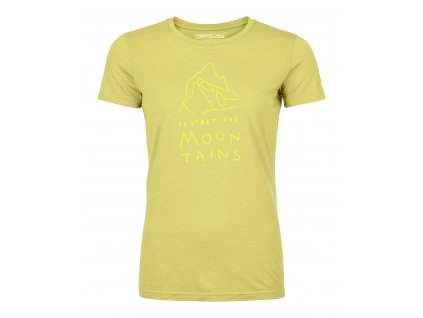 Dámské Tričko Ortovox W's 150 Cool Mountain Protector Ts (Velikost M, Barva žlutá)