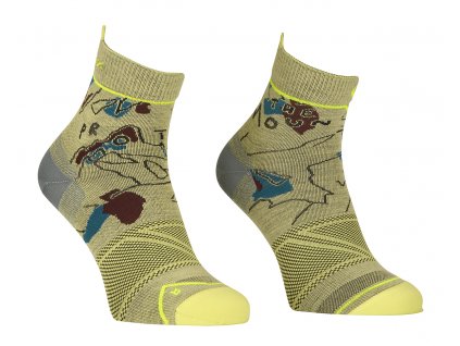 Pánské  Ponožky Ortovox Alpine Light Quarter Socks (Velikost 42/44, Barva žlutá)