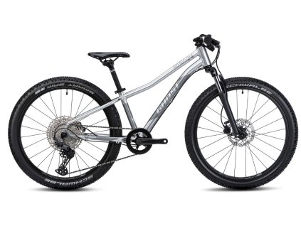 Dětské kolo GHOST Kato 24 Full Party Silver/Dark Silver Gloss (Velikost 24")