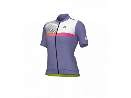 Letní cyklistický dres ALÉ dámský ZIG ZAG PR-S (Velikost XXS)