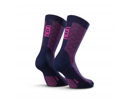 Ponožky NEON 3D Blue Pink
