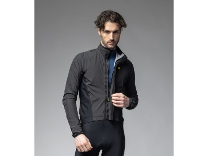 Voděodolná cyklistická bunda ALÉ pánská THUNDERSTORM KLIMATIK GUSCIO (Velikost XXS)