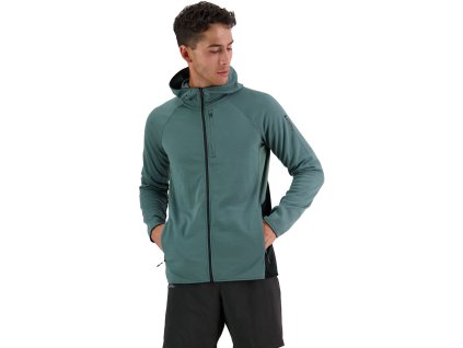 Merino mikina MONS ROYALE APPROACH MERINO SHIFT FLEECE HOOD burnt sage