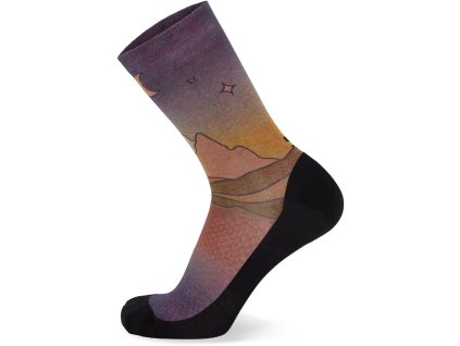 Merino ponožky MONS ROYALE ATLAS CREW SOCK DIGITAL copper / midnight