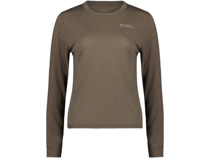 Merino triko MONS ROYALE ICON RELAXED LS WMNS walnut