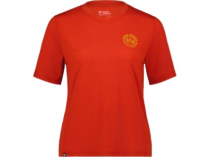Merino triko MONS ROYALE ICON RELAXED TEE retro red (Velikost S)
