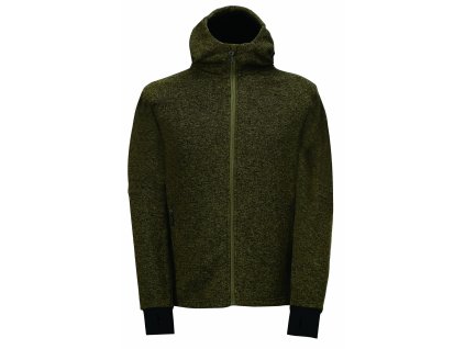 2117 of sweden nybo panska fleecova mikina svetr s kapuci army green