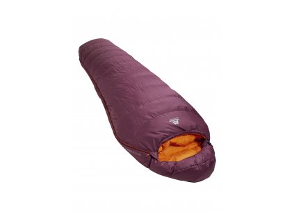 Spacák Mountain Equipment W's Classic Eco 300 Regular (Velikost LZ, Barva vínová)