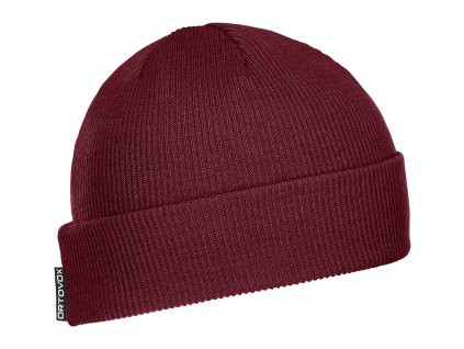 Čepice Ortovox Nicholson Rib Beanie (Barva Dark Blood)